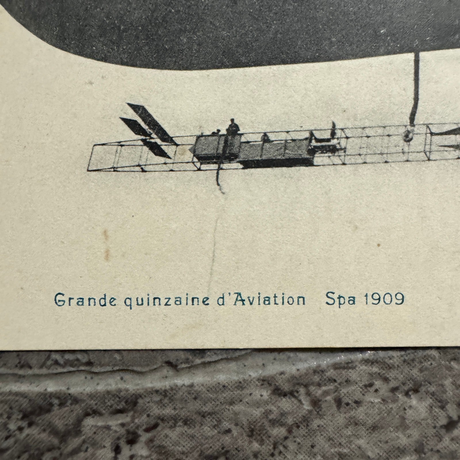 Vintage Zeppelin Airship Dirigible Postcard Post Card French 1909 Le Zodiac