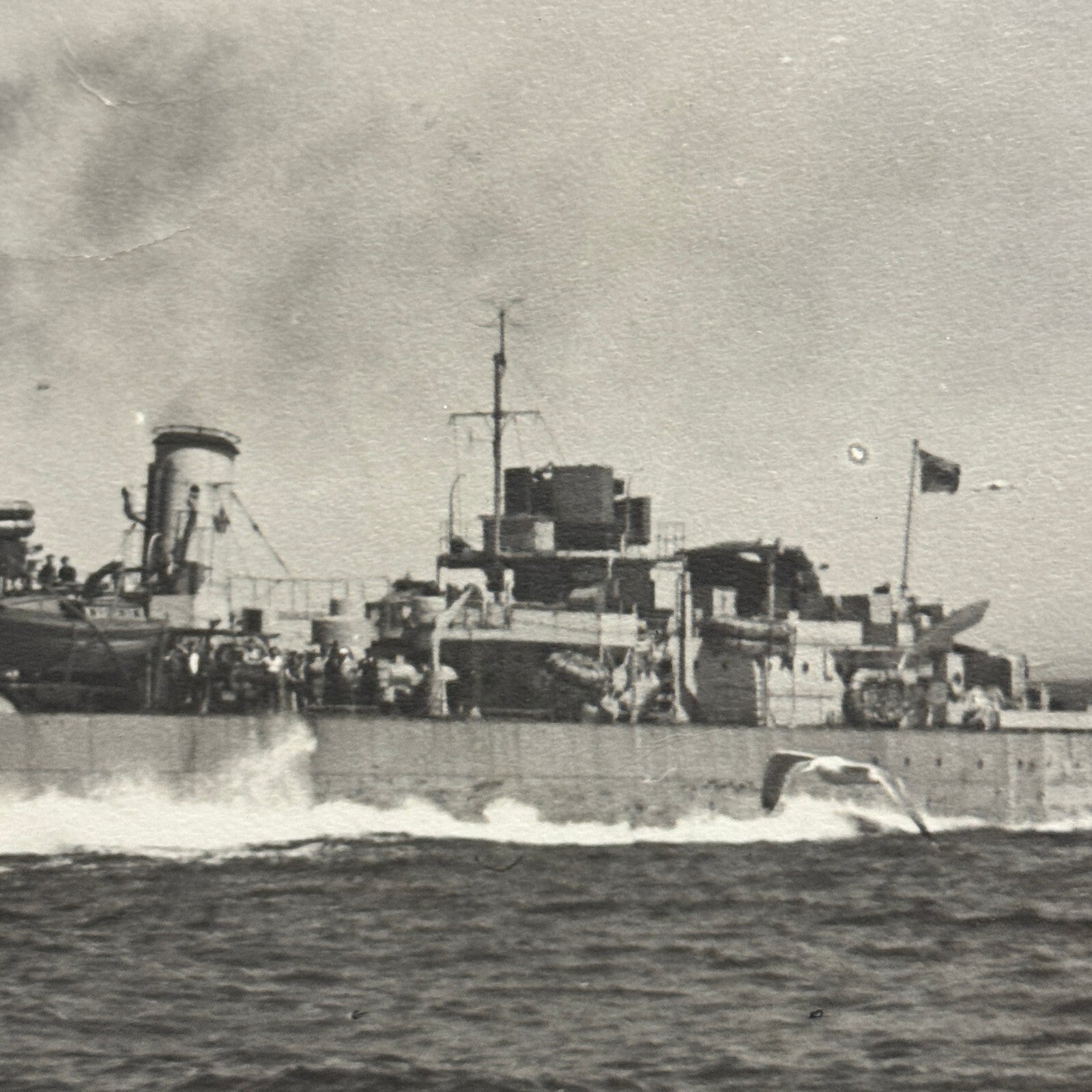 Military Ship Photo Photograph Boat Vintage HMCS MICMAC ?
