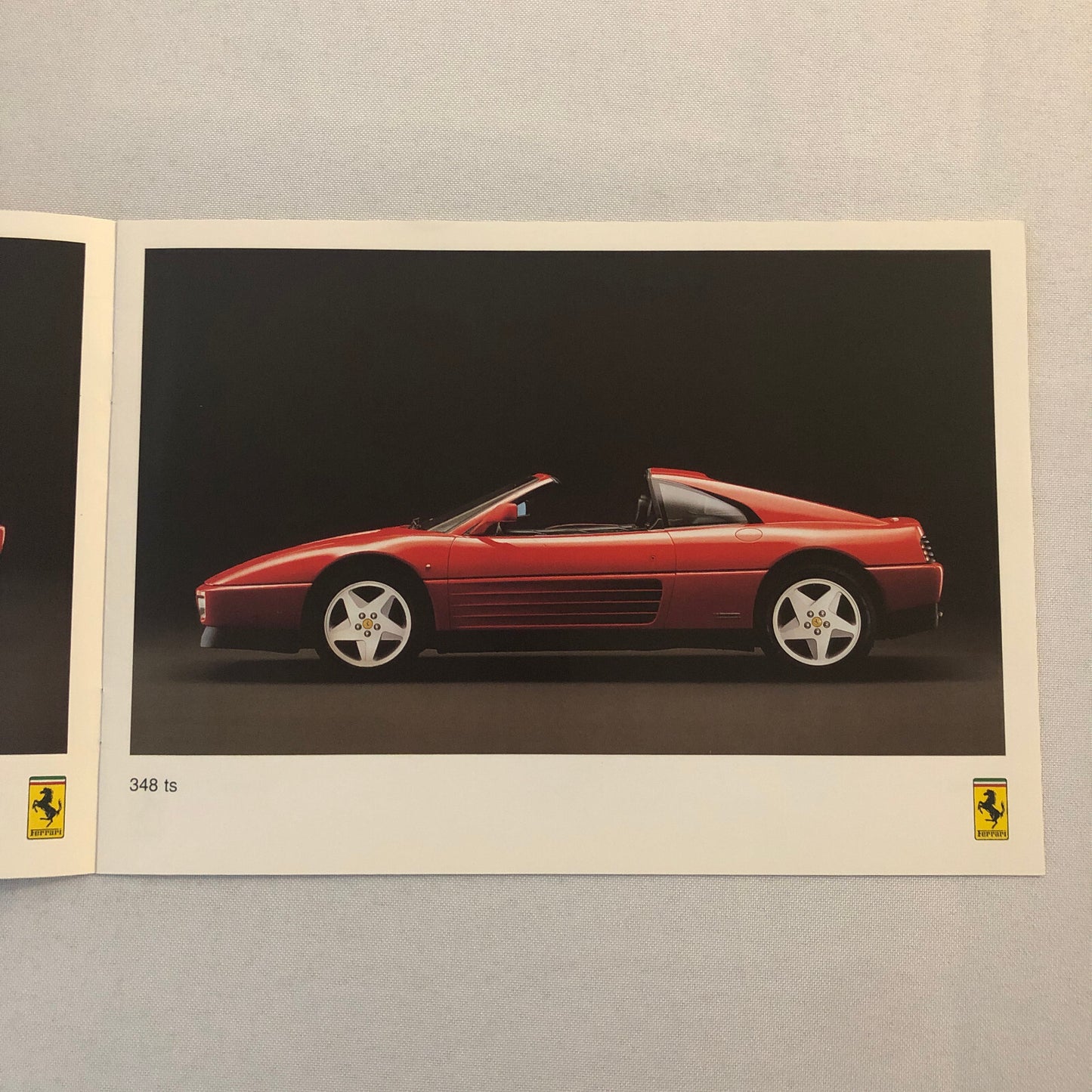 Ferrari Sales Brochure F40 Testarossa 348 Mondial Cabriolet Garage Francorchamps