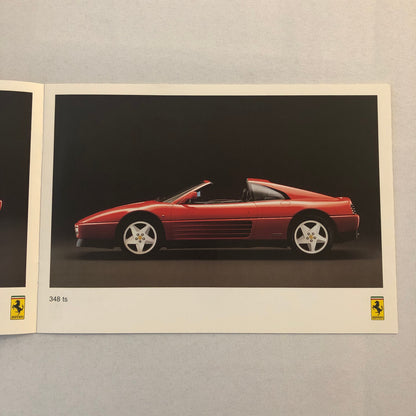 Ferrari Sales Brochure F40 Testarossa 348 Mondial Cabriolet Garage Francorchamps