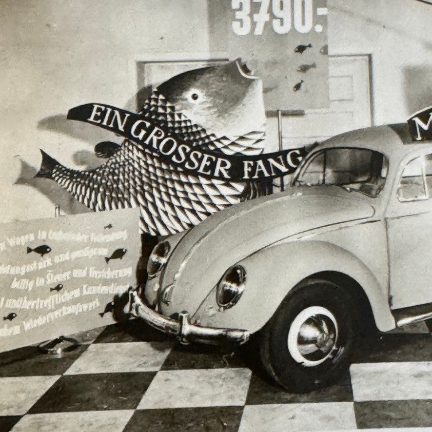 Vintage Volkswagen Beetle Car Photo Photograph Print German