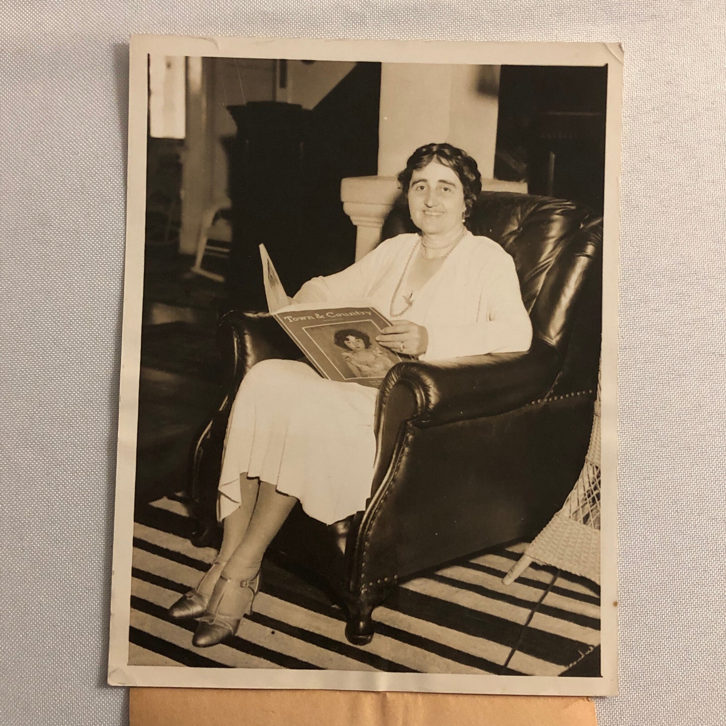 Press Photo Photograph Beulah Croker Widow of Tammany Chieftain Richard Croker