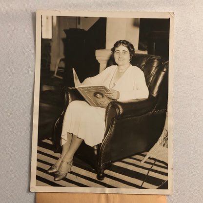 Press Photo Photograph Beulah Croker Widow of Tammany Chieftain Richard Croker