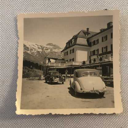 Vintage Photo Photograph Cars Mercedes Benz Automobile Mountains AL22SM1
