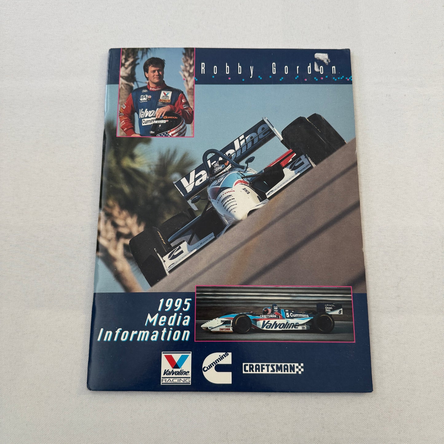 1995 Robby Gordon Valvoline Racing PPG Indy Car Press Kit Brochure 35mm Slides