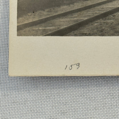 Vintage Train Locomotive Photo Photograph Railway Rail Real Photo Postcard RPPC