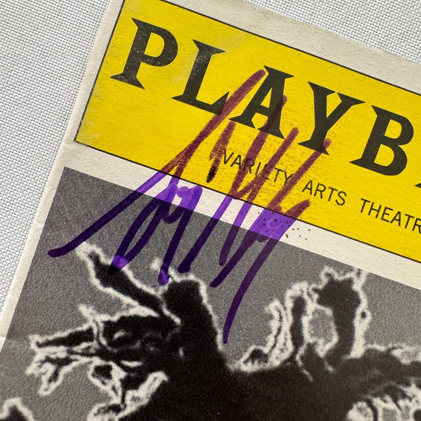 Downtown Live Communication Cast Signed Theater Playbill Autographed Signature