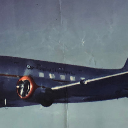 Poster American Airlines Plane Flagship Skysleeper DC-3 Airplane Strombecker Toy