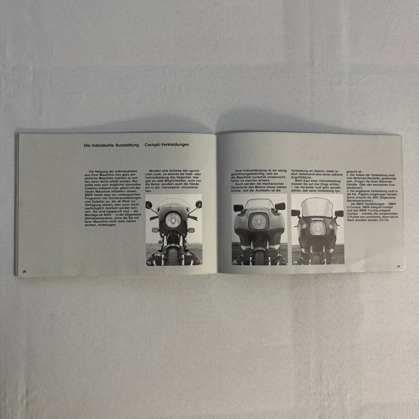 Vintage BMW Motorcycle Brochure Book Practical Driving Theory GERMAN TEXT