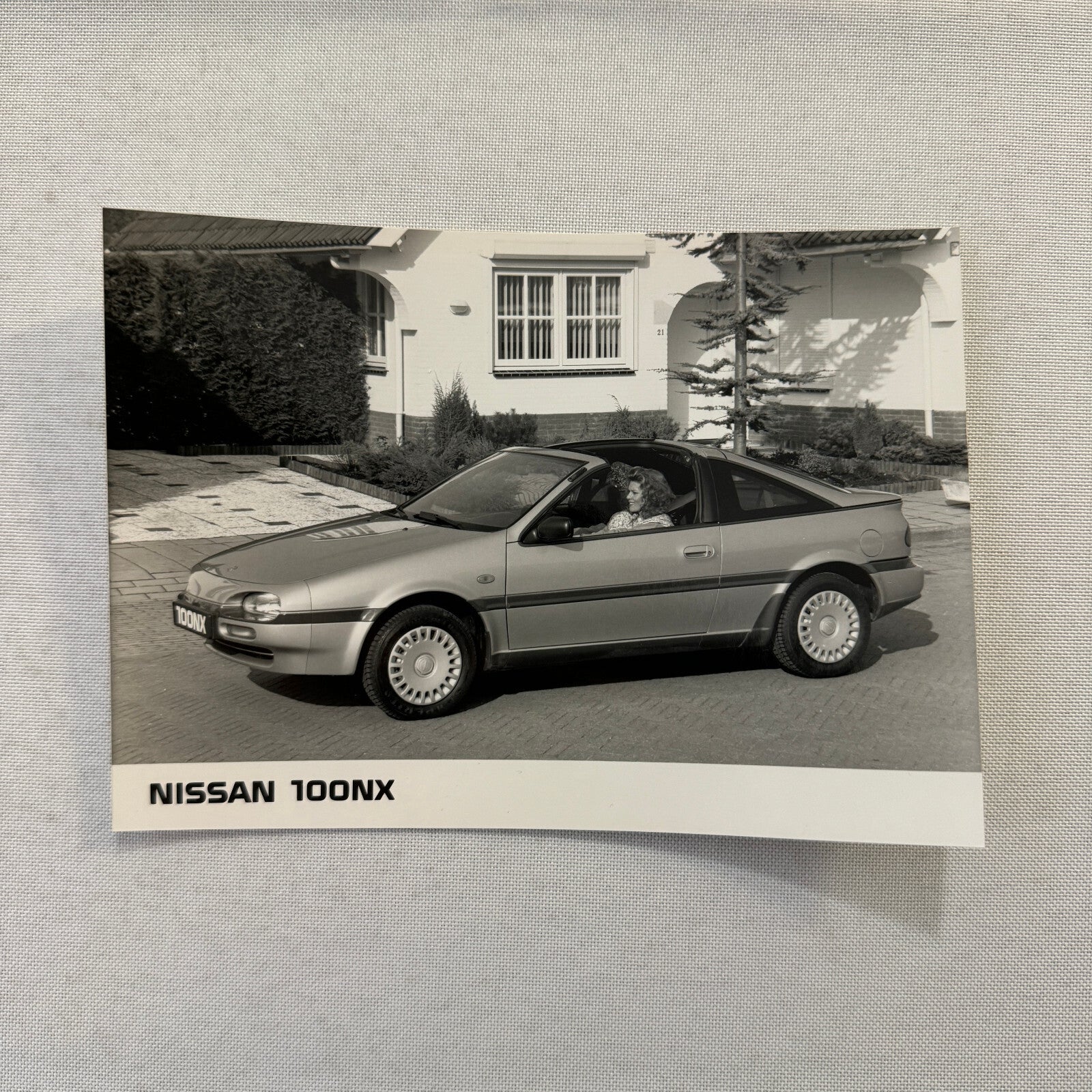 Nissan 100NX 100 NX Factory Press Photo Photograph Lot 2x Vintage