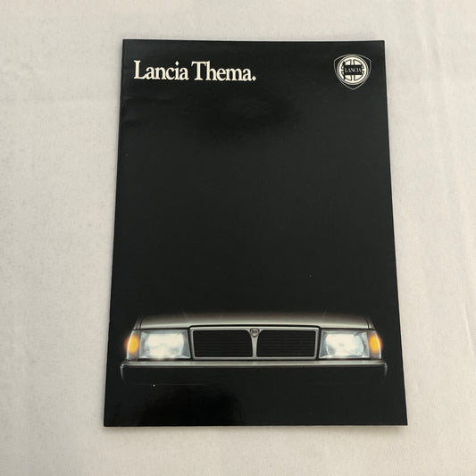 Lancia Thema Car Sales Brochure Catalog German Turbo V6 i.e.