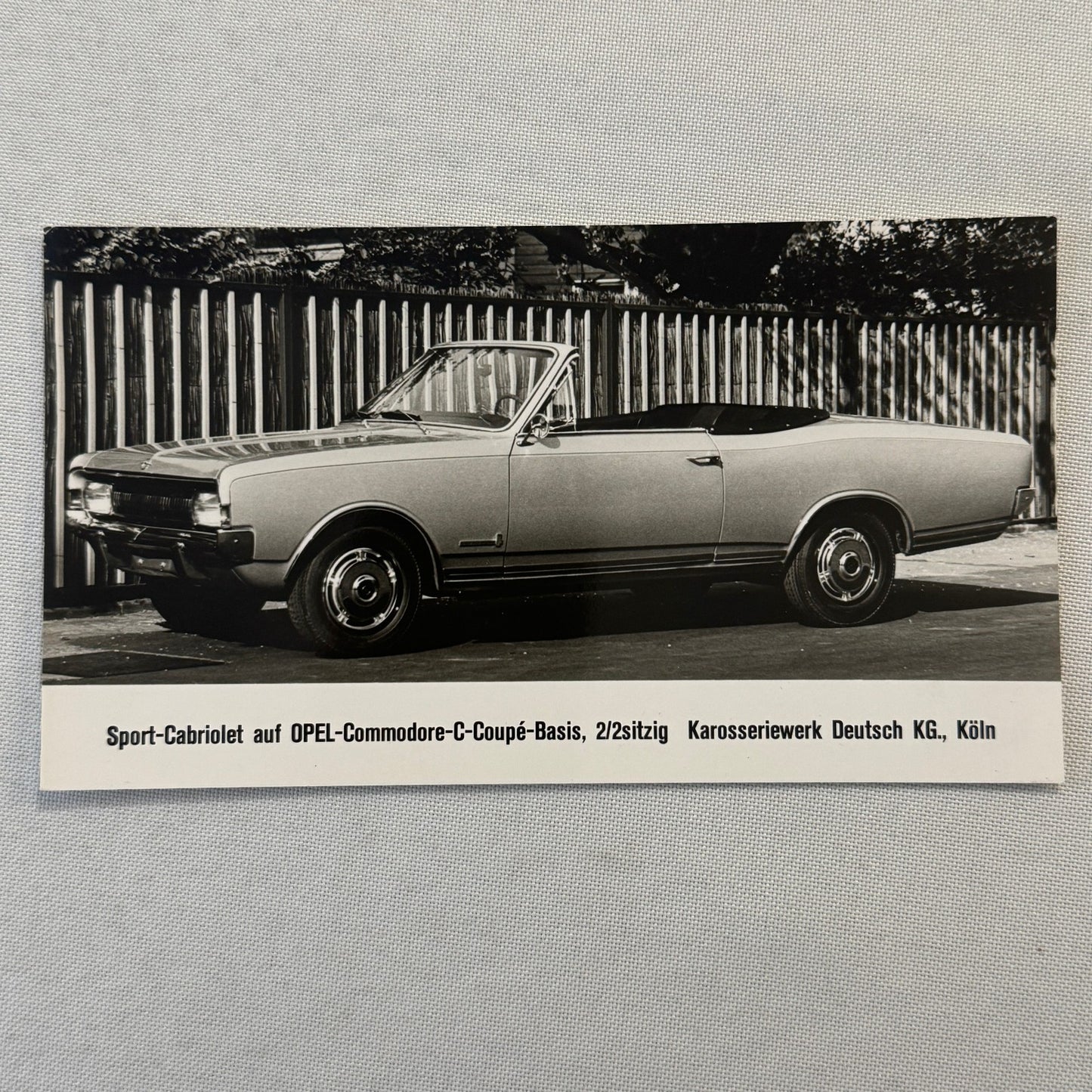Opel Commodore Convertible Photo Sport Cabriolet Car Automobile German 1968