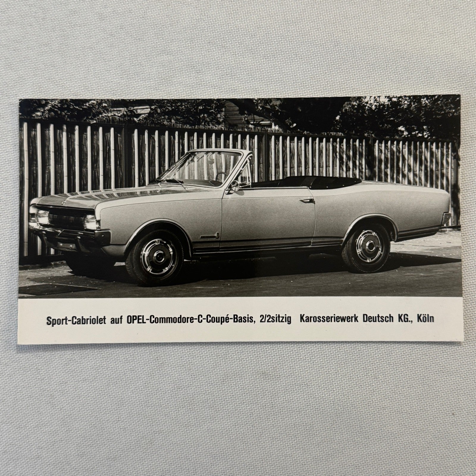 Opel Commodore Convertible Photo Sport Cabriolet Car Automobile German 1968