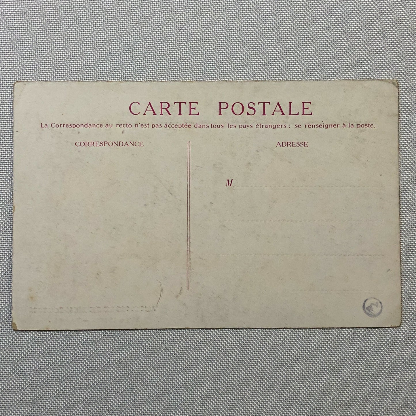 Antique De Dion Bouton Postcard Post Card Advertising DeDion Bouton Type BH 12HP