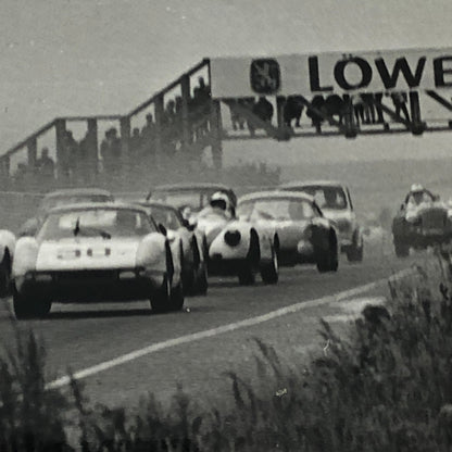 Vintage Racing Press Photo Photograph Print Tag AL22E3
