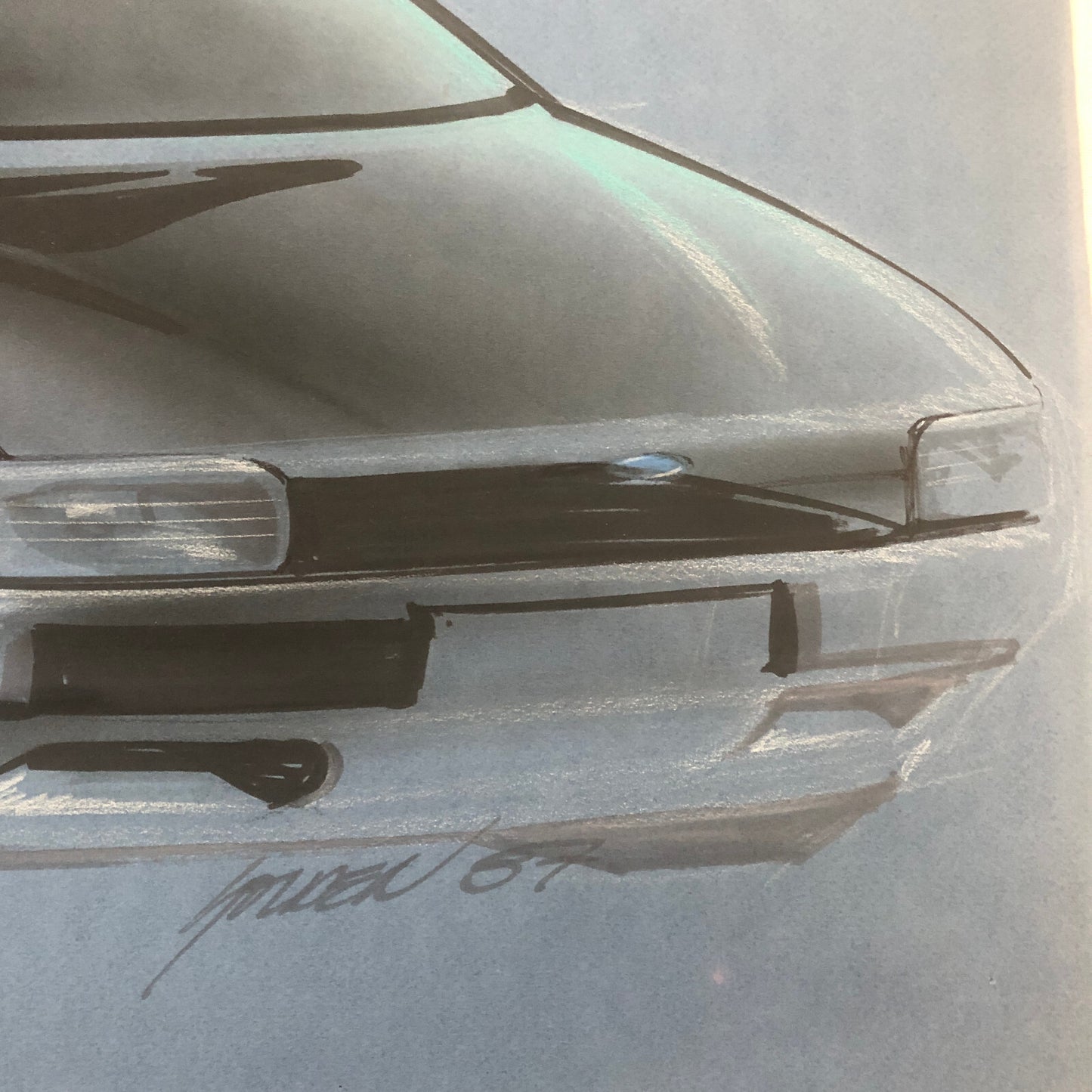 1987 Ford Concept Car Styling Art Design Illustration