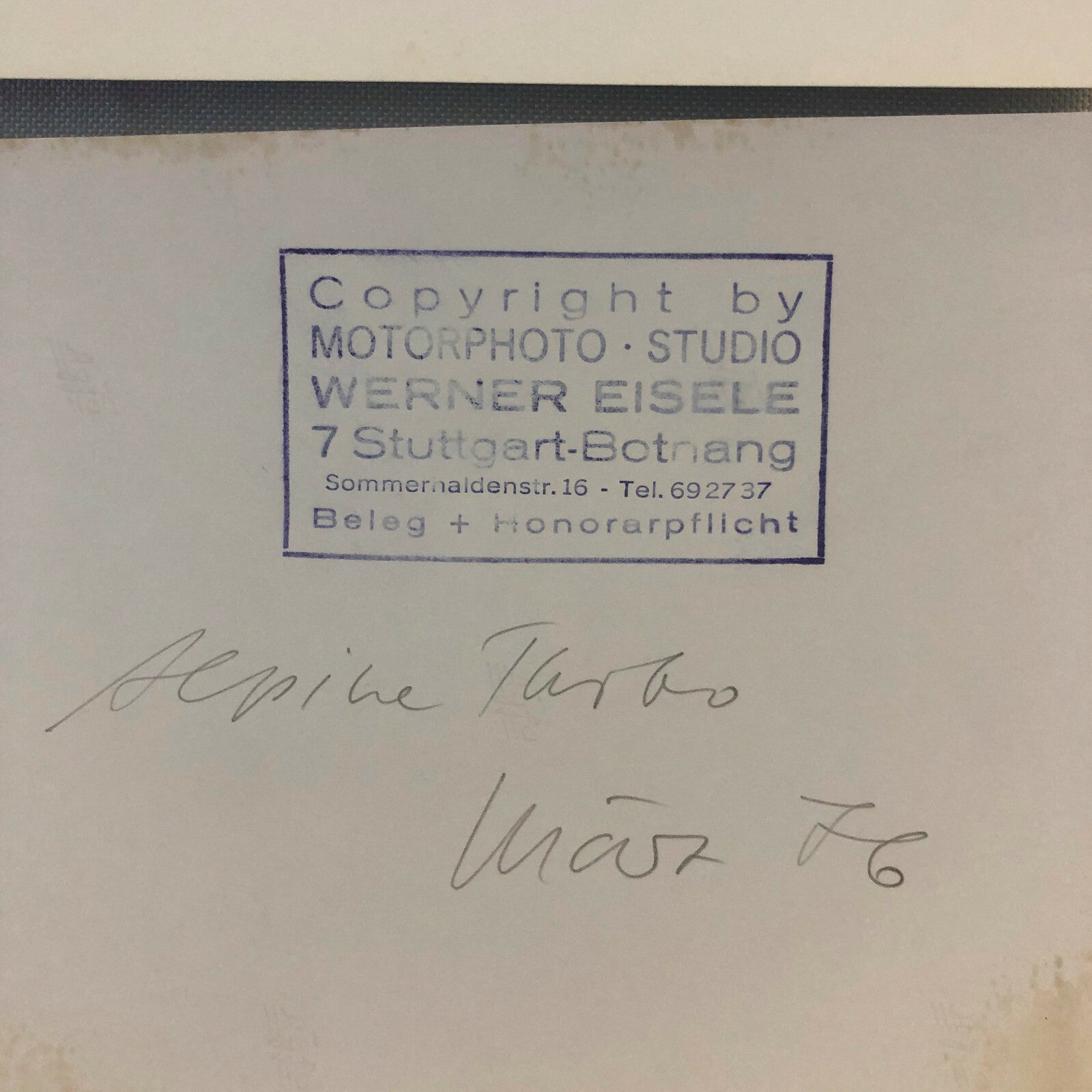 Vintage Racing Photo Photograph 1976 300KM Nurburgring Renault Alpine A442 Turbo