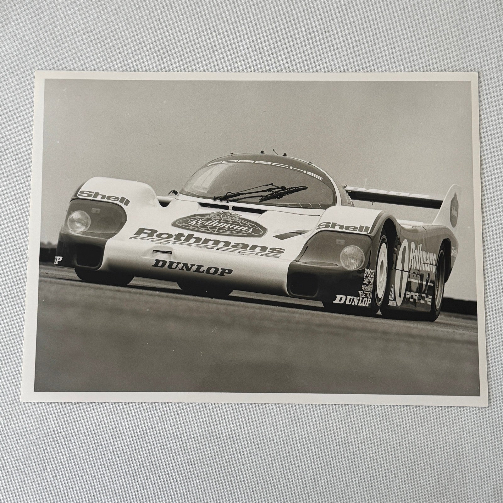 Porsche 956 Rothmans Racing Race Car Photo Photograph Print Vintage