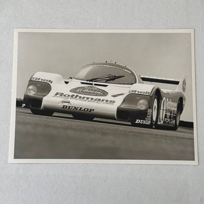 Porsche 956 Rothmans Racing Race Car Photo Photograph Print Vintage