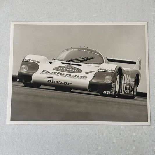 Porsche 956 Rothmans Racing Race Car Photo Photograph Print Vintage