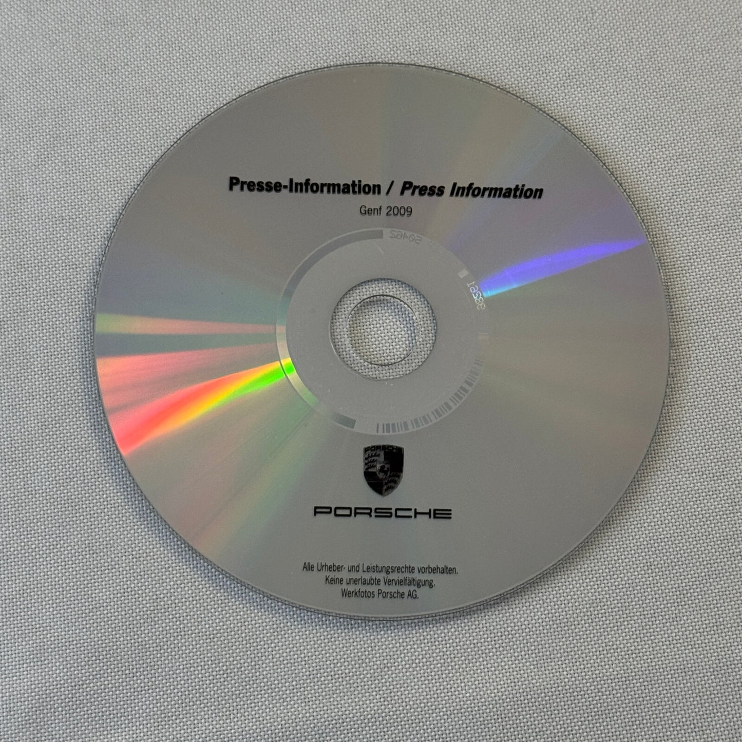 2009 Porsche Press Kit Photo CD Porsche 911 GT3 Cayenne Cayman Boxster S Carrera