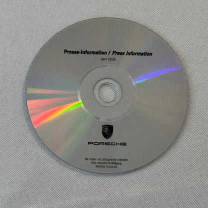 2009 Porsche Press Kit Photo CD Porsche 911 GT3 Cayenne Cayman Boxster S Carrera