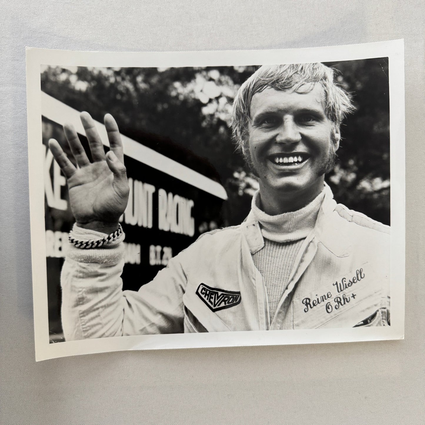 Reine Wisell Racing Driver Photo Photograph Vintage Image Modern Print