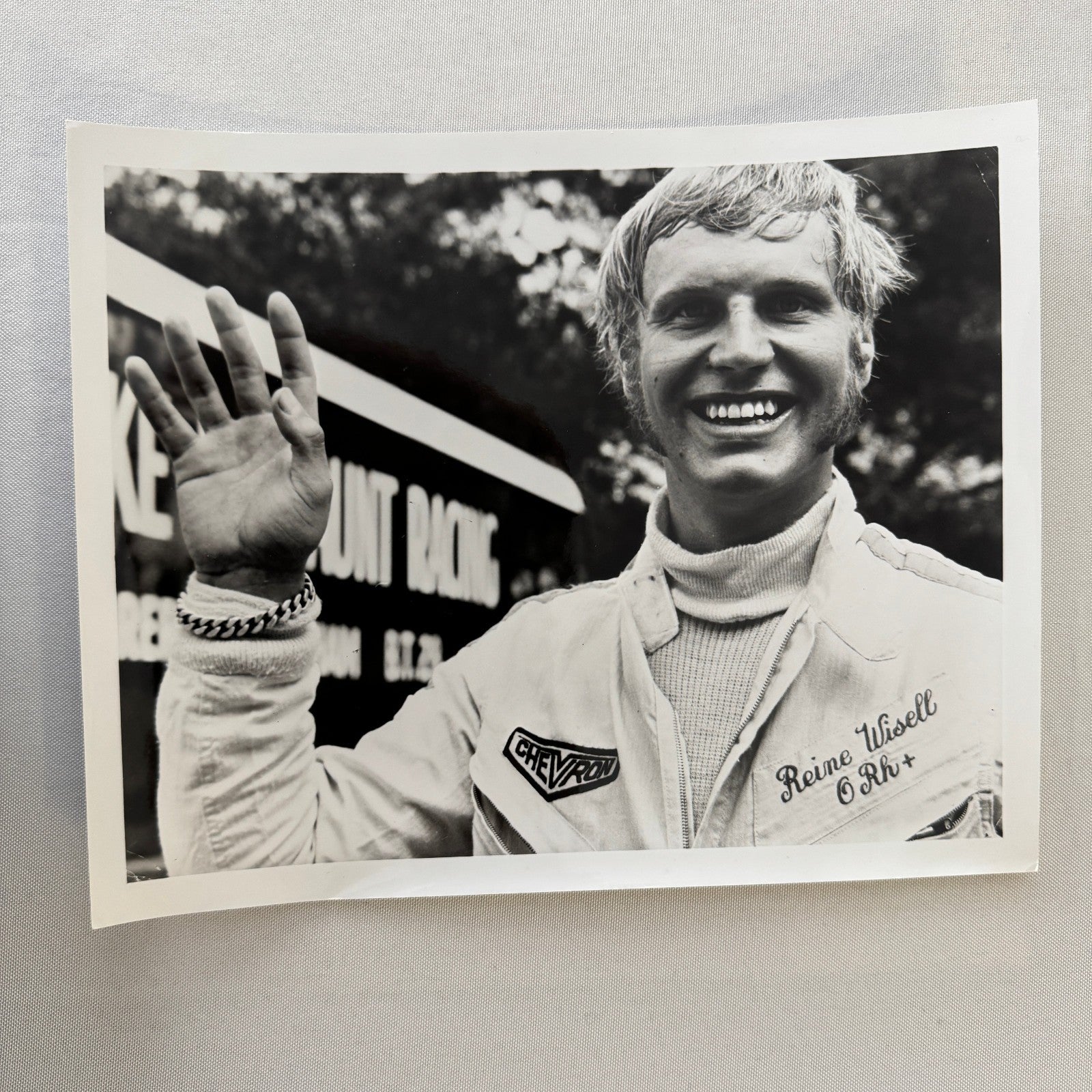 Reine Wisell Racing Driver Photo Photograph Vintage Image Modern Print