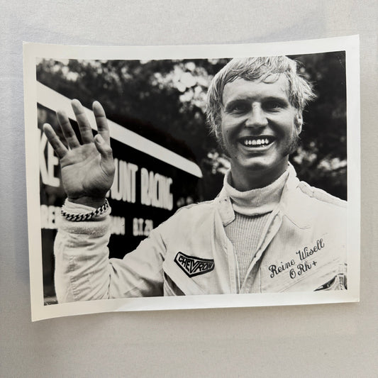 Reine Wisell Racing Driver Photo Photograph Vintage Image Modern Print