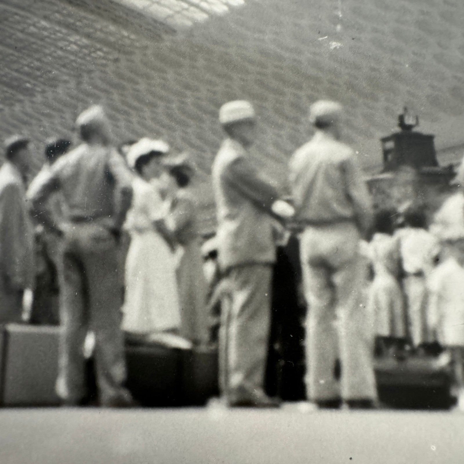 Vintage Railroad Station Photo Photograph Lot Washington DC Crowd People 5x