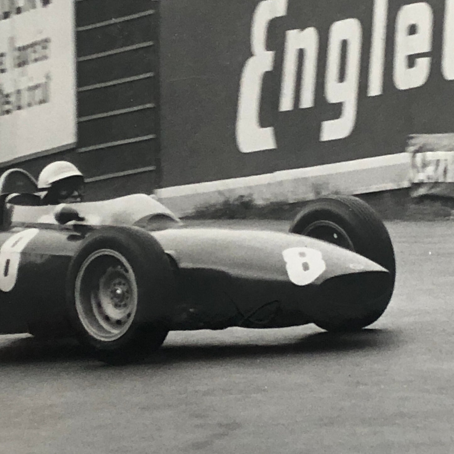 Vintage Racing Photo Photograph BRM Race Car 1963