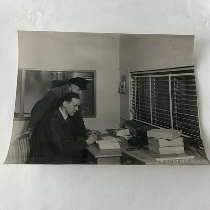 Antique Vintage Photograph of Office Workers in Factory Denmark Ergo Trailer