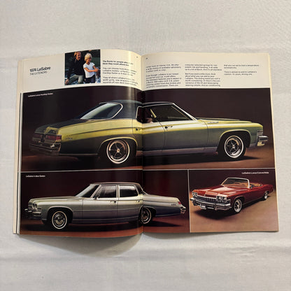 1974 Buick Sales Brochure Catalog Estate Wagon Electra Riviera Apollo Regal +
