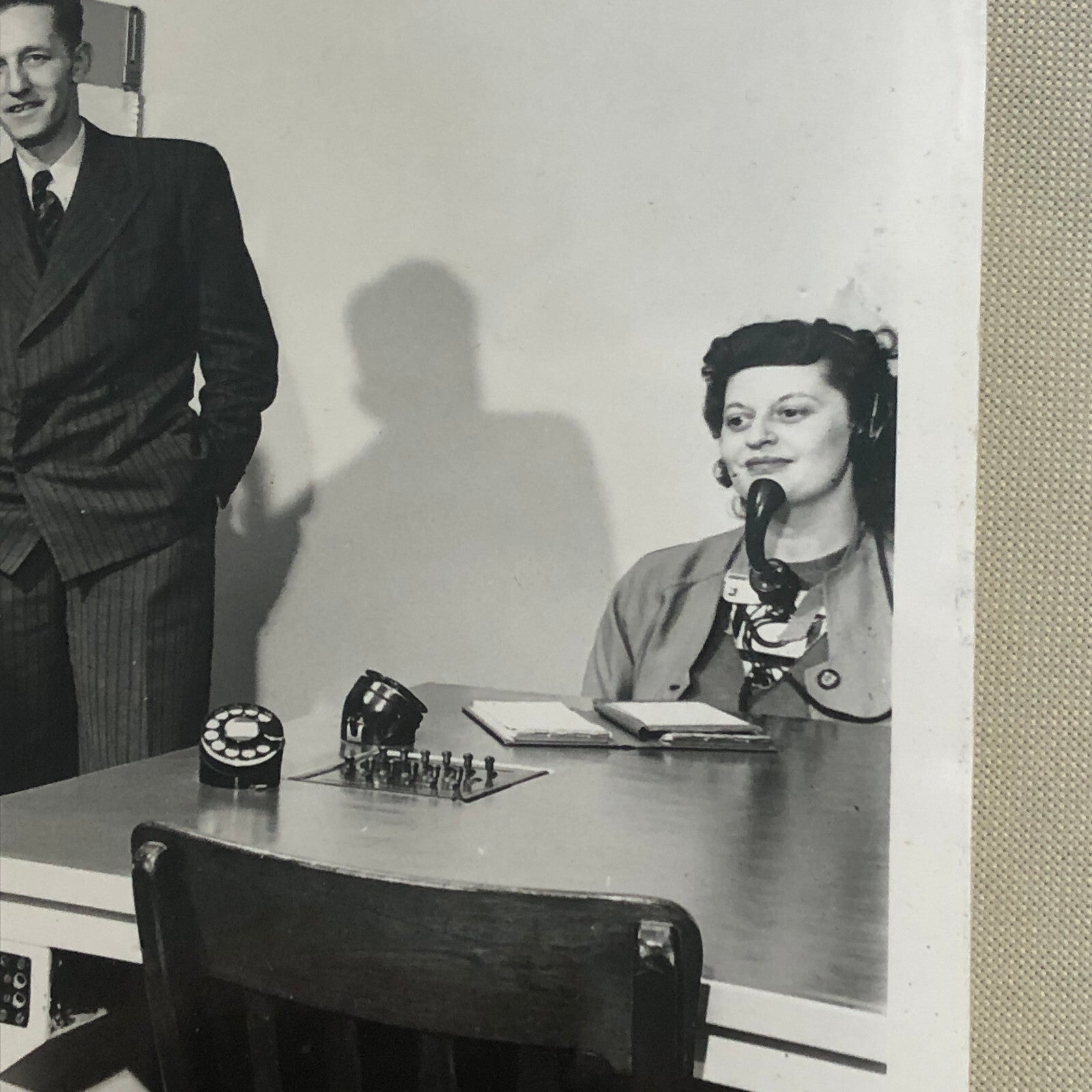 Vintage Photo Photograph Telephone Switchboard Office Workers Bell Canada