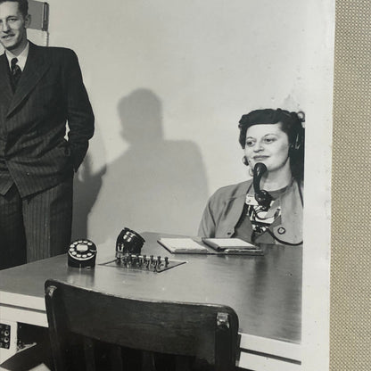 Vintage Photo Photograph Telephone Switchboard Office Workers Bell Canada