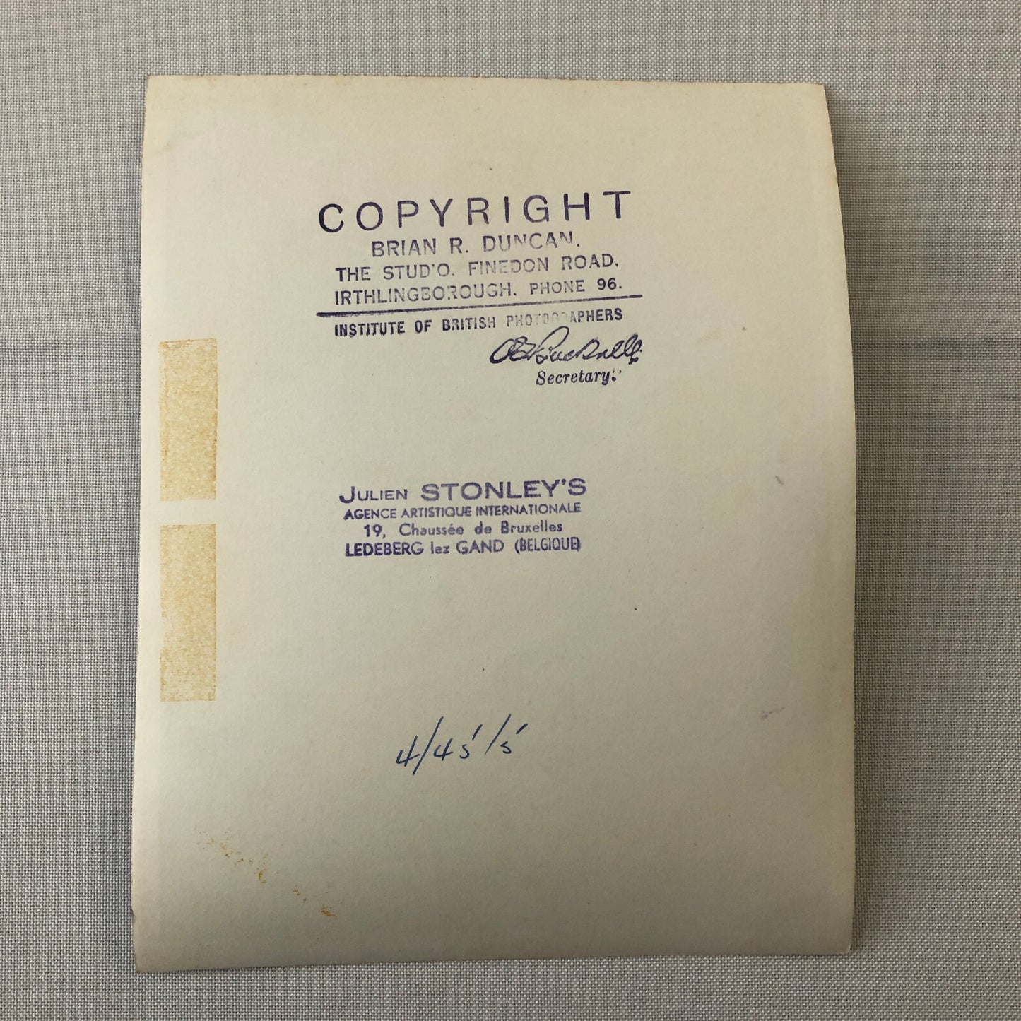 Circus Performer Unicycle Balancing Act Photo Photograph Dam Brothers Vintage