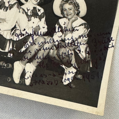 Vintage Circus Rollerskating Roller Skate Act Photo Photograph