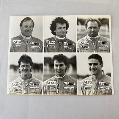 Sauber Mercedes Racing Driver Photo Michael Schumacher Jochen Mass Frentzen