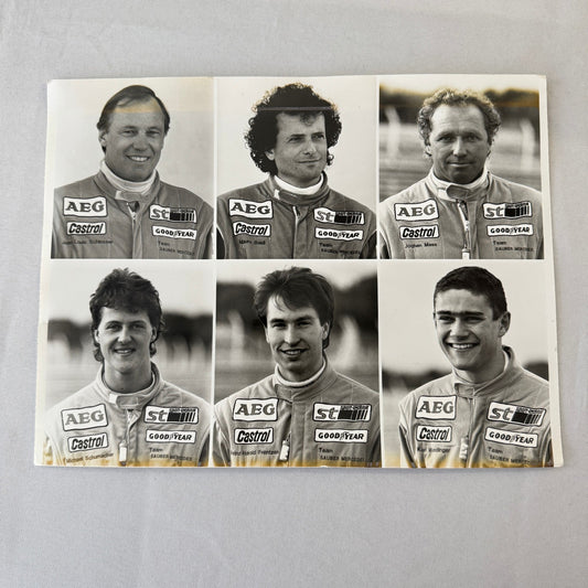 Sauber Mercedes Racing Driver Photo Michael Schumacher Jochen Mass Frentzen