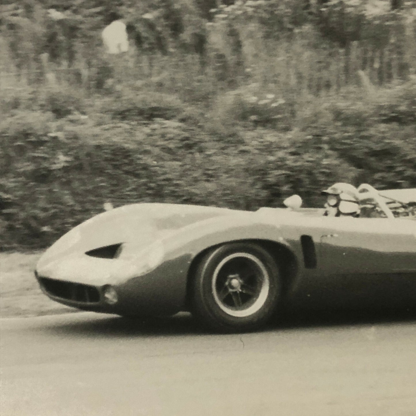 Vintage Racing Photo Photograph Print - Lola 70 Chevrolet Car J Stewart 