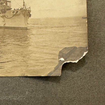 Vintage Boat Ship Photograph Nautical Antique Photo On Board