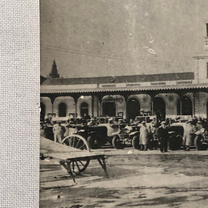 Vintage Car Automobile Photo Photograph Print - Rally Start ? Modern Era Print 