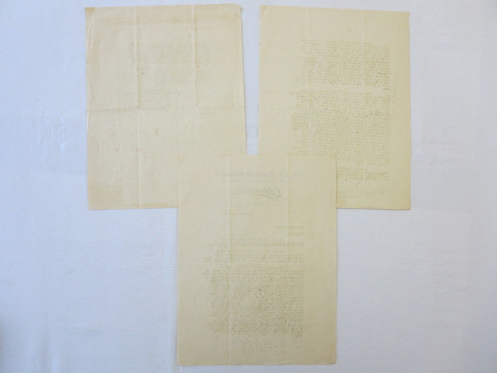 1919 Olds Motor Works of Canada Oldsmobile Factory Dealer Bulletin Letter 3 Page
