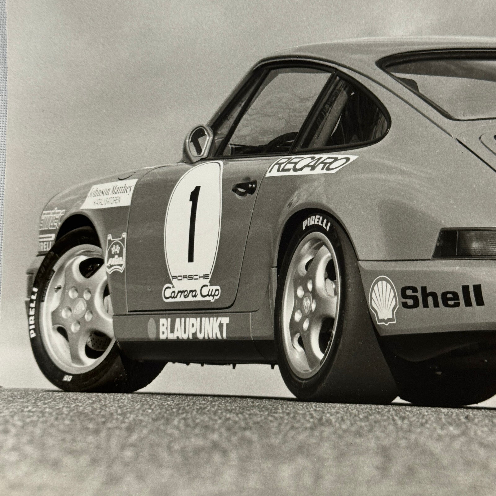 Vintage Porsche 911 Carrera Cup Racing Car Factory Press Photo Photograph Print