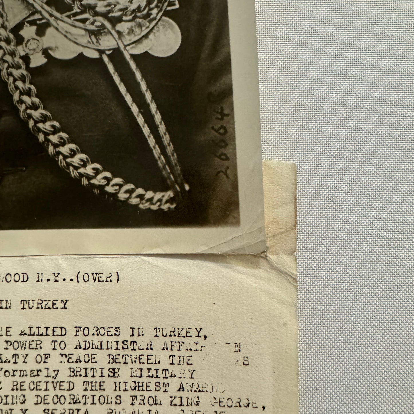 1920 General George Milne Dictator in Turkey Turkiye Turkish Press Photo Vintage