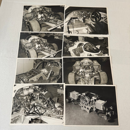 Porsche 956 Racing Car Photo Photograph Print Lot 8x Vintage