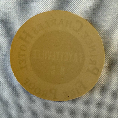 Vintage Travel Luggage Label Prince Charles Hotel Fayetteville North Carolina