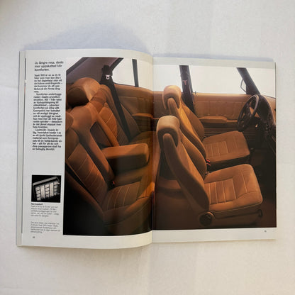 Vintage Saab 900 Car Sales Brochure Catalog 900 Turbo 900i 900C Car SWEDISH Text