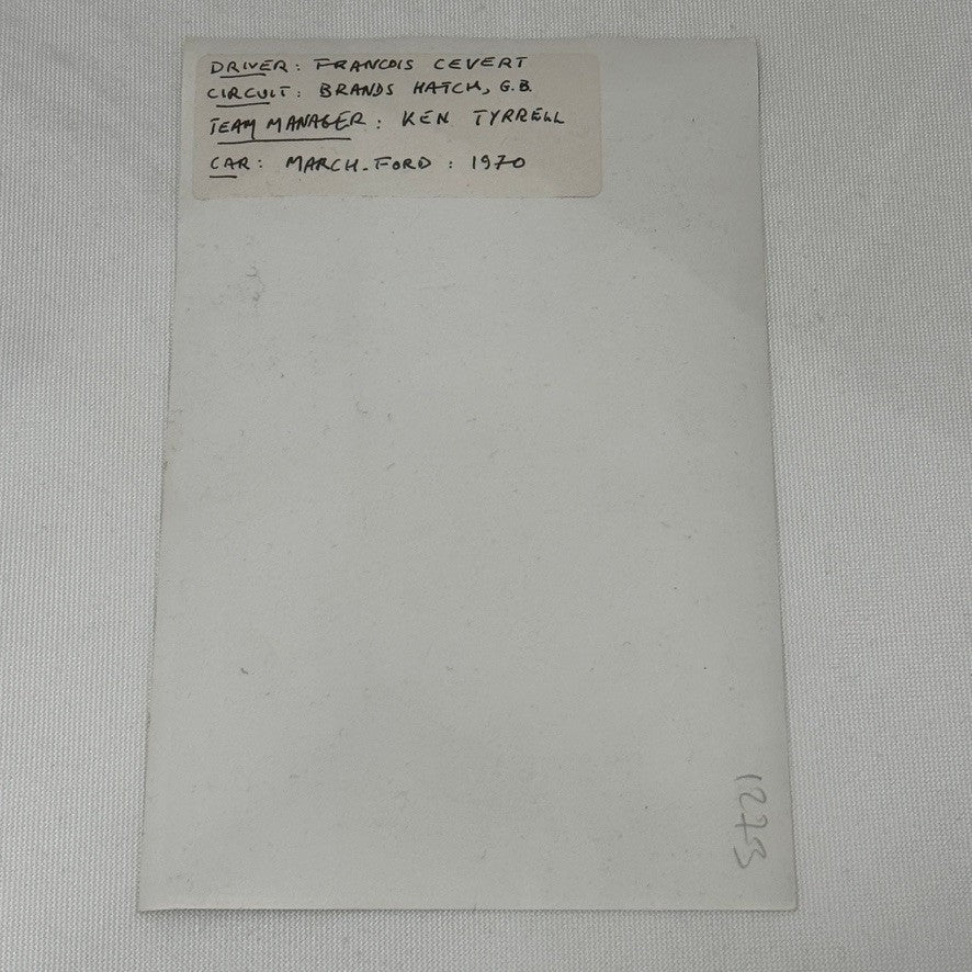 Francois Cevert Ken Tyrrell Brands Hatch 1970 Racing Photo Photograph March Ford