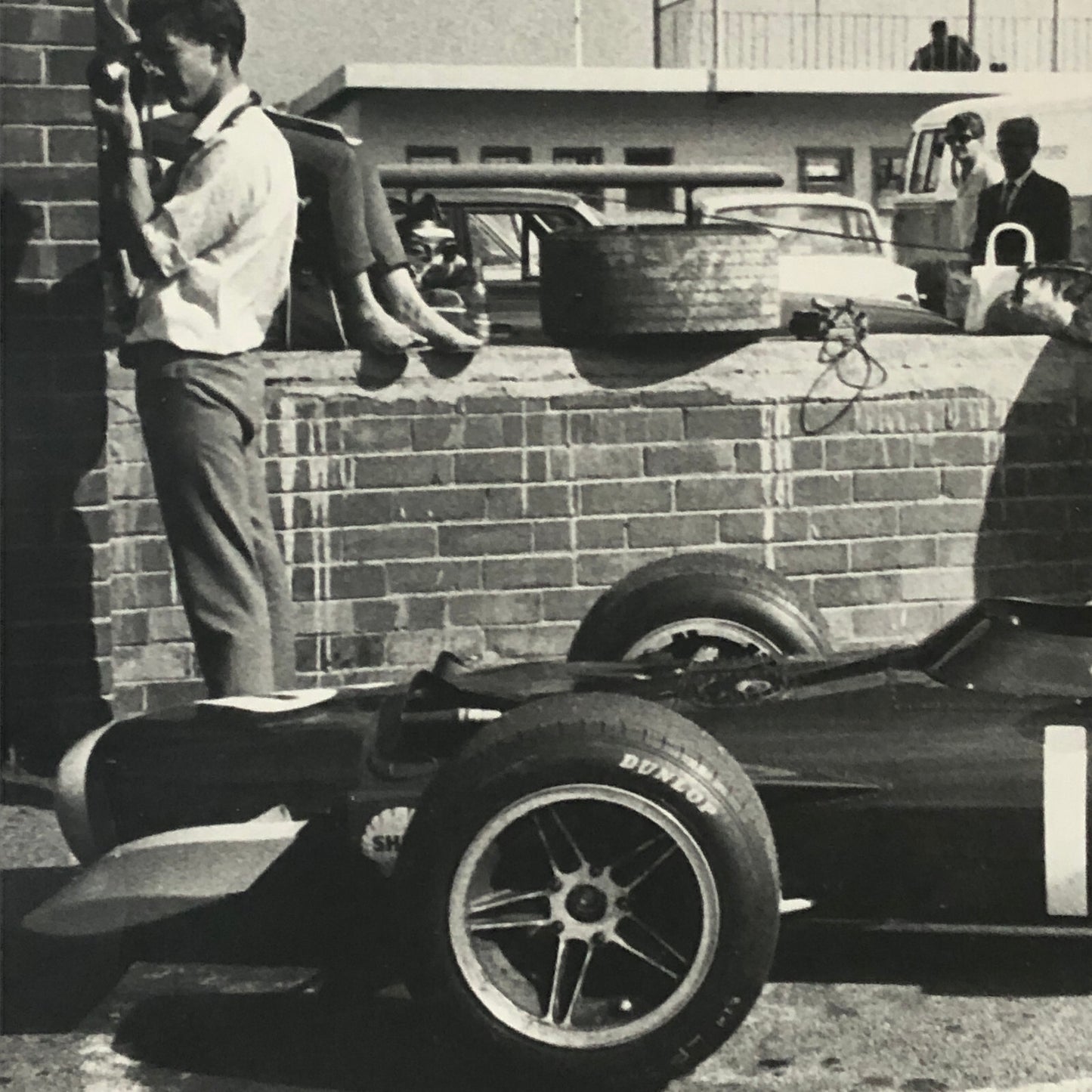 Vintage Racing Photo Photograph BRM 1969 South African Grand Prix Louis Stanley